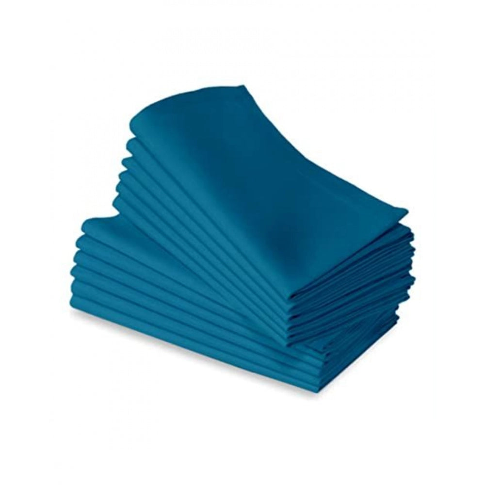 Generic Solid Cotton Napkins Sets (Turquoise green)