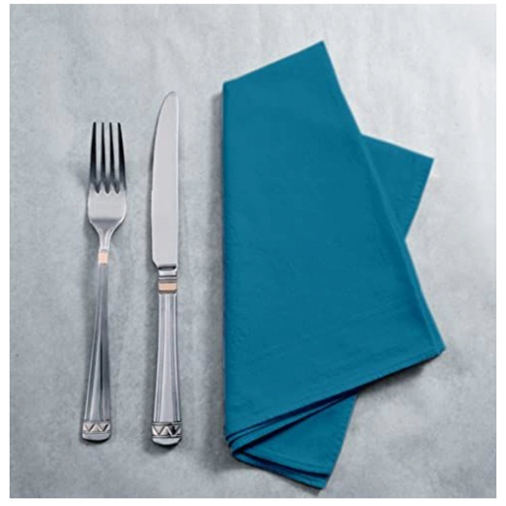 Generic Solid Cotton Napkins Sets (Turquoise green)