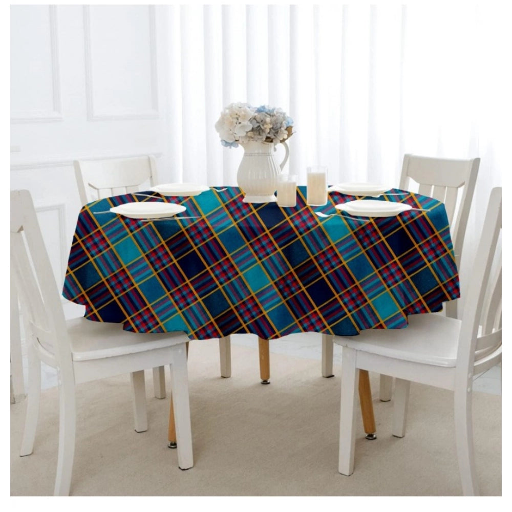 Generic Checked Cotton Checks Table Cloth (Multicolor)