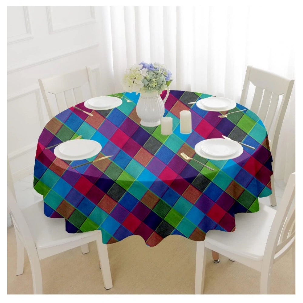 Generic Checked Cotton Checks Table Cloth (Multicolor)