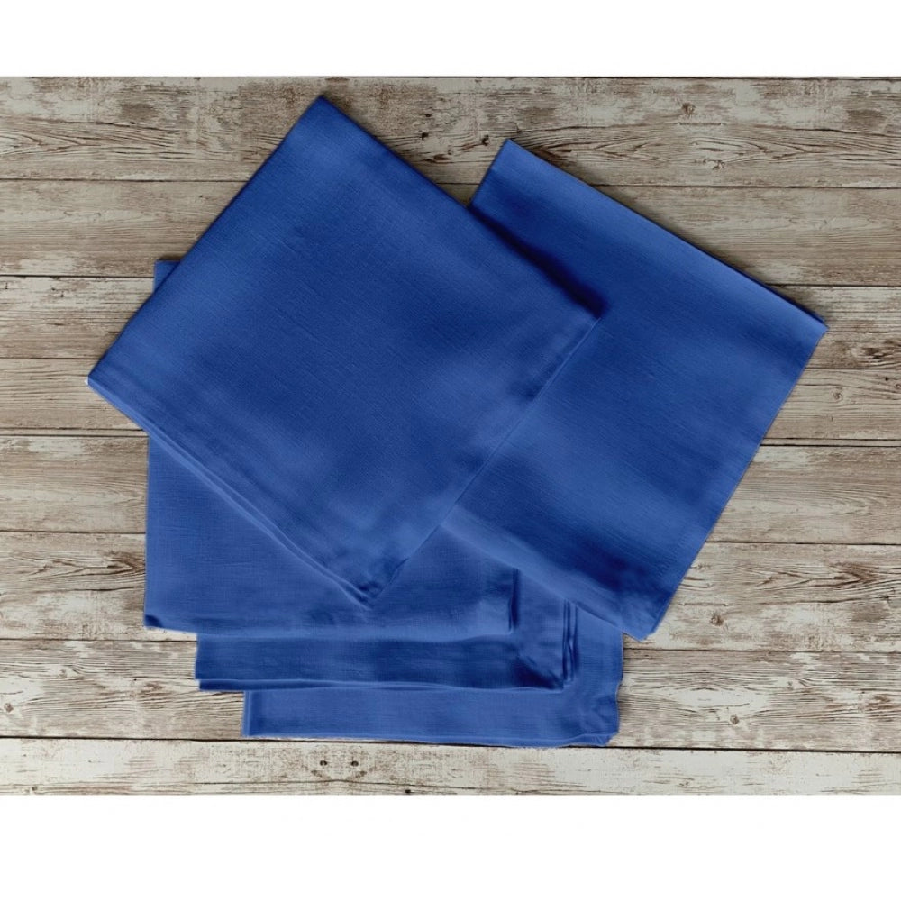 Generic Solid Cotton Napkins Sets (Royal Blue)