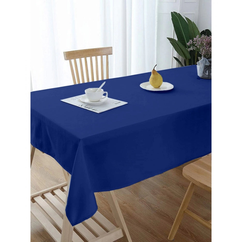 Generic Solid Cotton Plain Table Cloth (Blue)