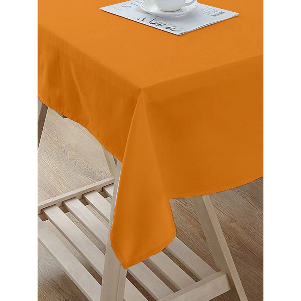 Generic Solid Cotton Plain Table Cloth (Orange)