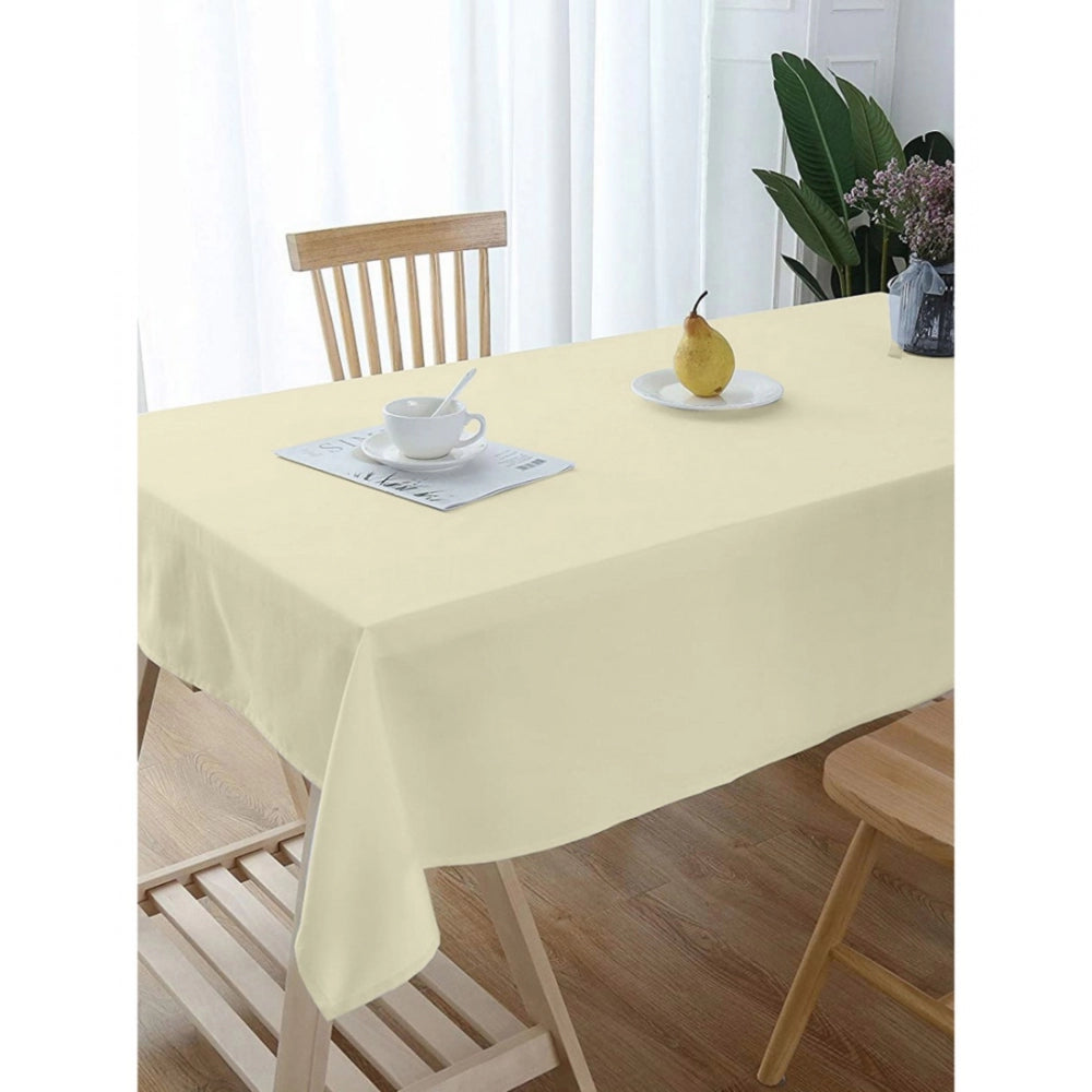 Generic Solid Cotton Plain Table Cloth (Beige)