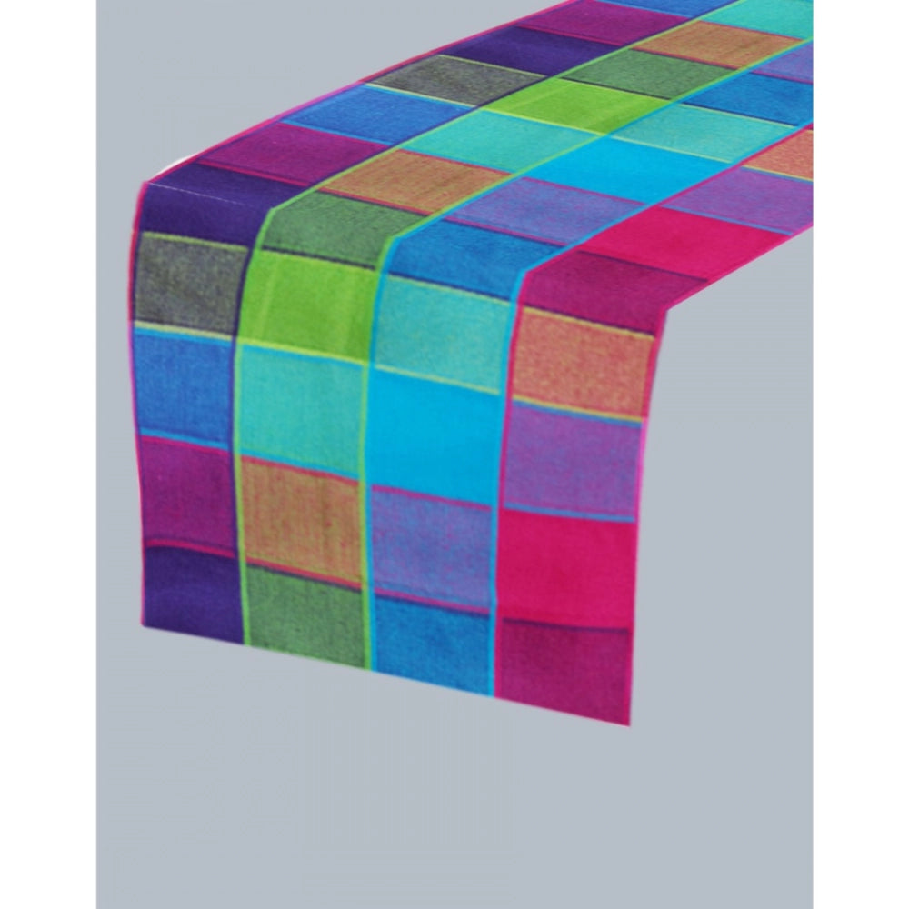 Generic Checked Cotton Table Runners (Multicolor)