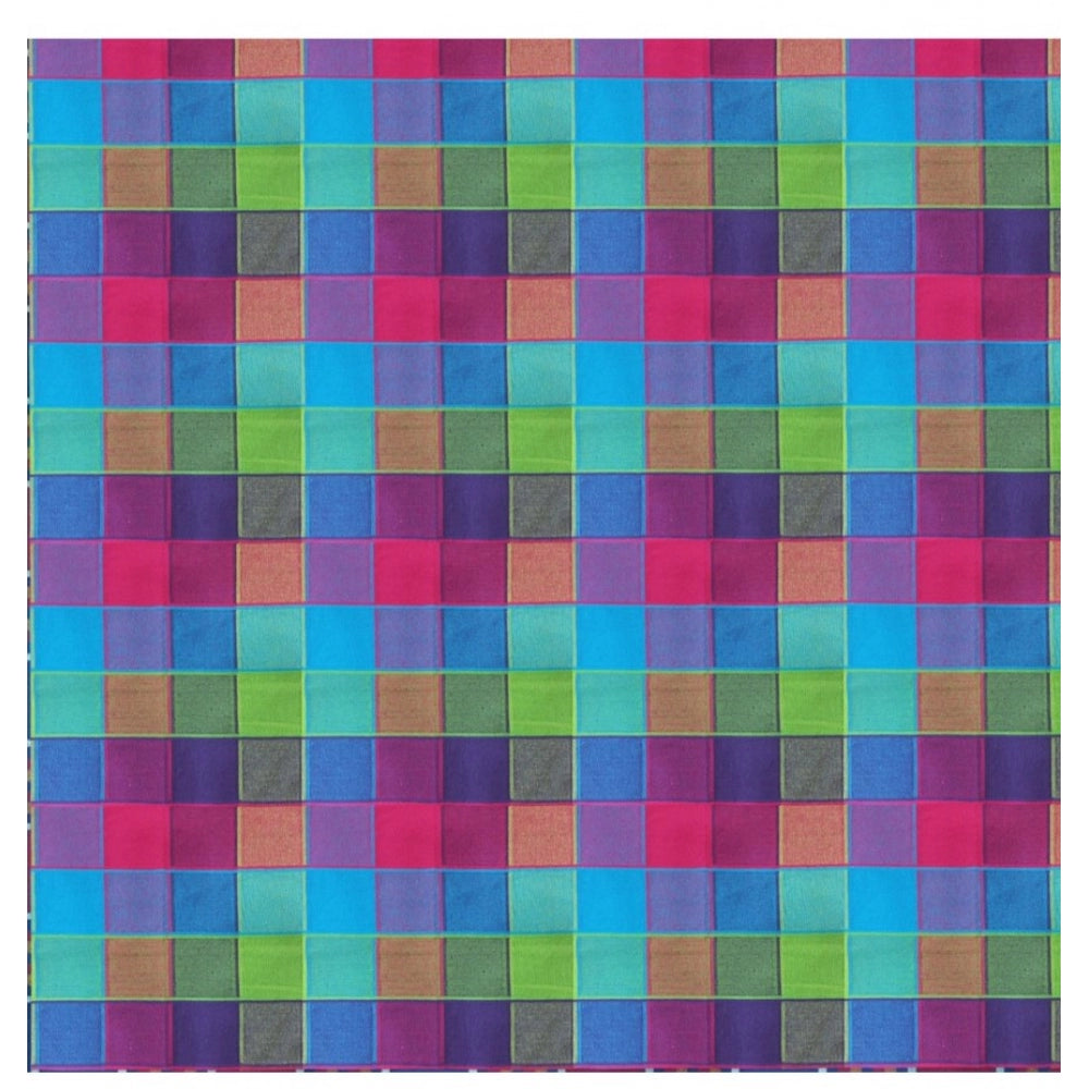 Generic Checked Cotton Checks Table Cloth (Multicolor)