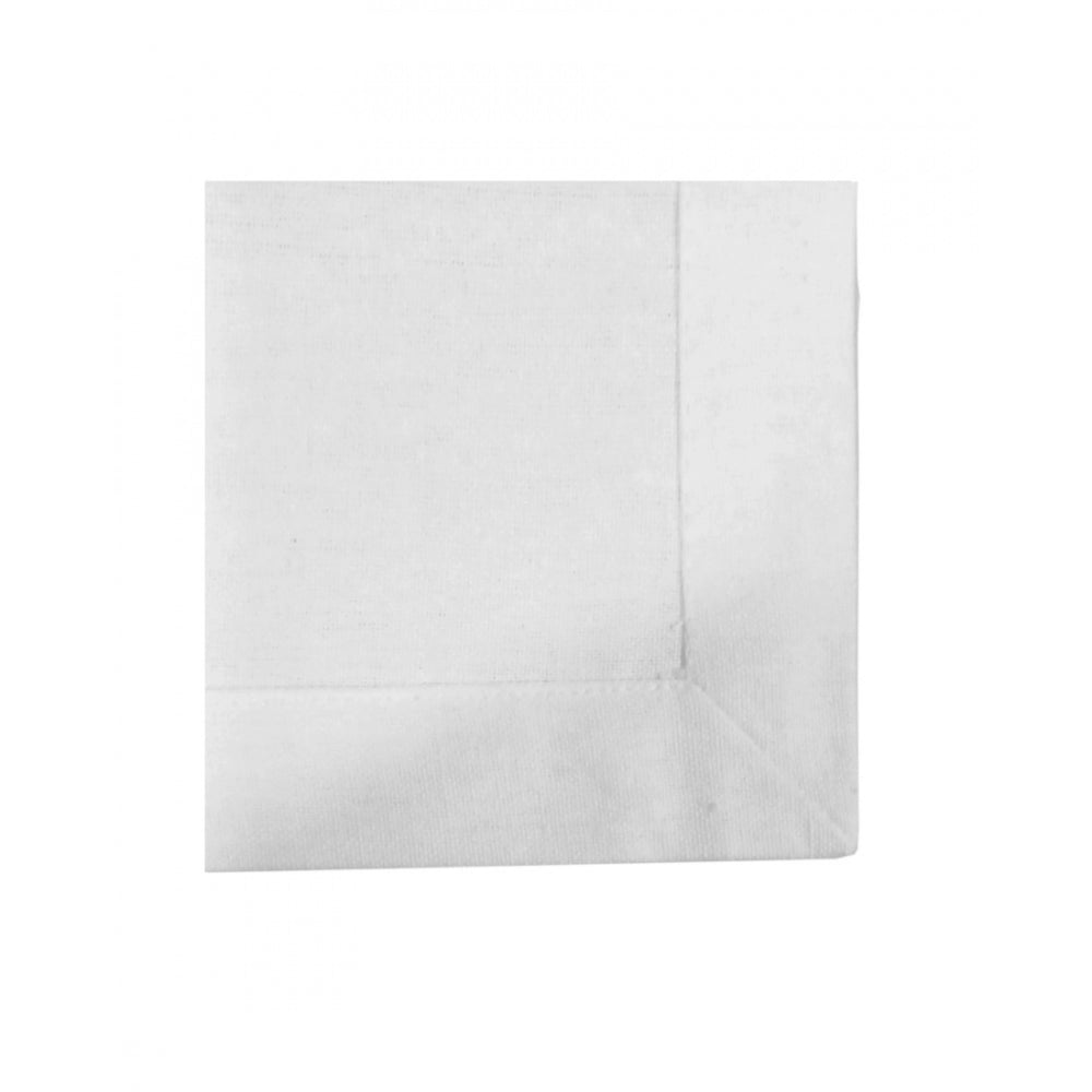 Generic Solid Cotton Napkins Sets (White)