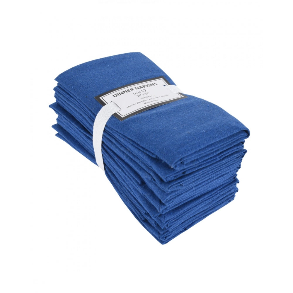 Generic Solid Cotton Napkins Sets (Royal Blue)