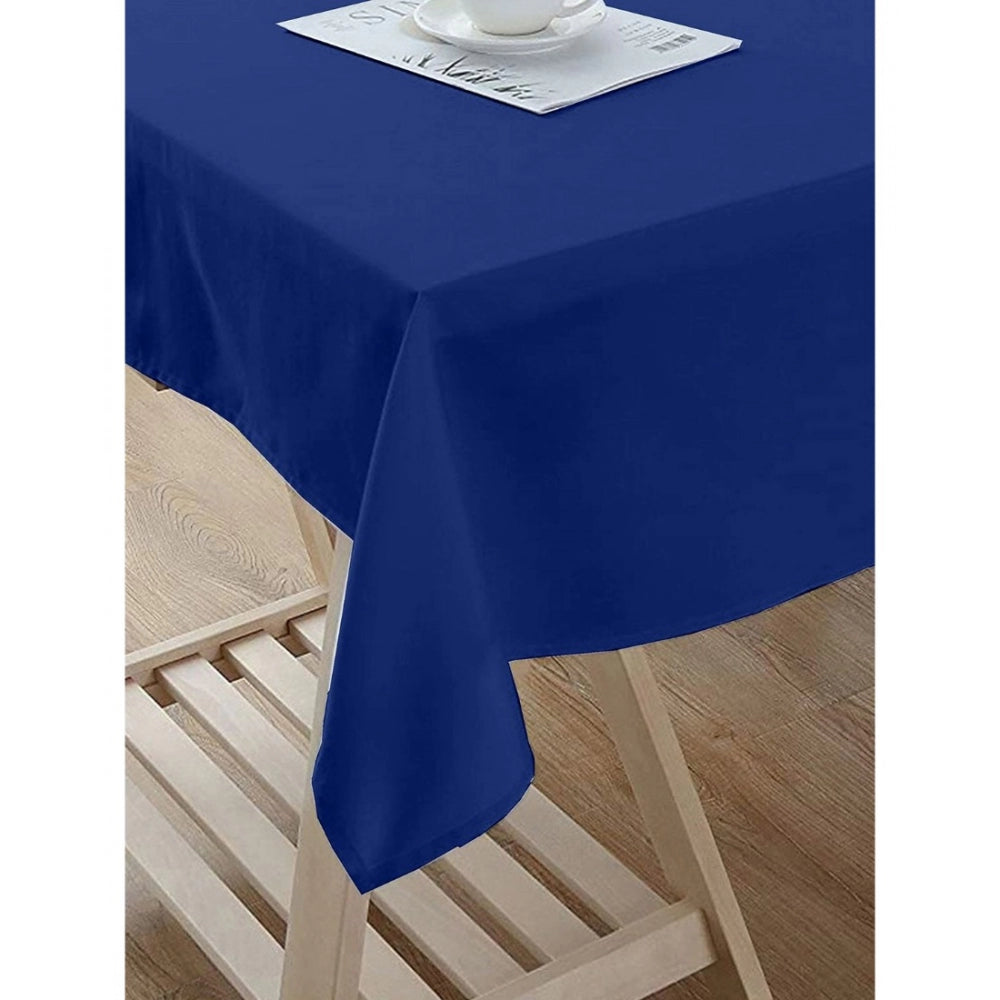 Generic Solid Cotton Plain Table Cloth (Blue)