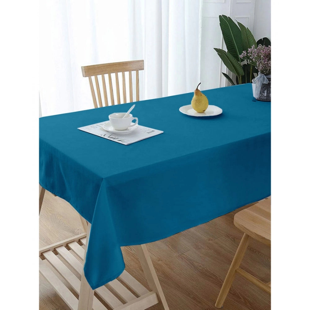 Generic Solid Cotton Plain Table Cloth (Blue)