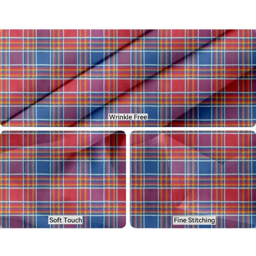 Generic Checked Cotton Checks Table Cloth (Multicolor)