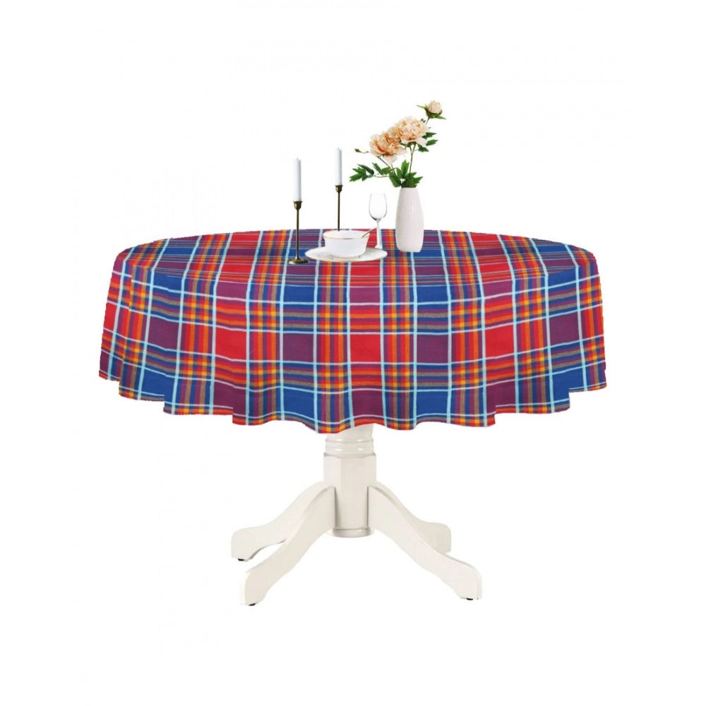 Generic Checked Cotton Checks Table Cloth (Multicolor)