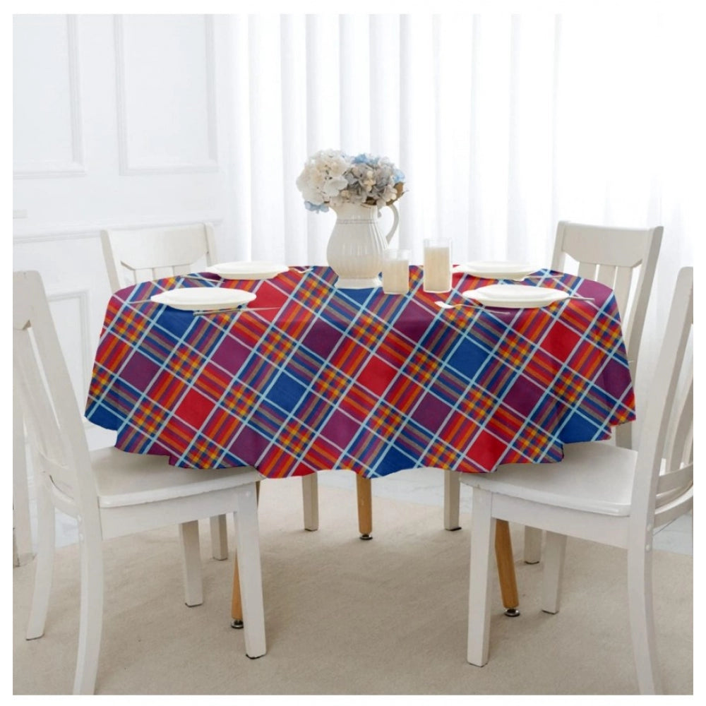 Generic Checked Cotton Checks Table Cloth (Multicolor)