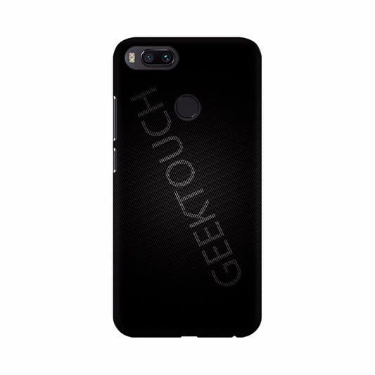 Black Background with text Mobile Case Cover