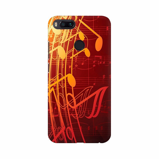 Orange color Musical Chart Mobile Case Cover