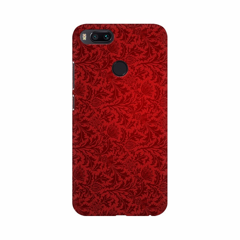 Red Floral wallpaper Mobile Case Cover