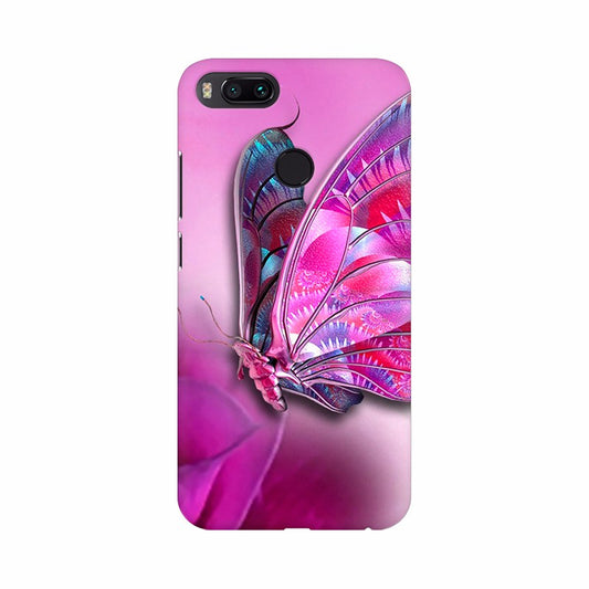 Lavender Butterfly with cool Background Mobile Case Cover