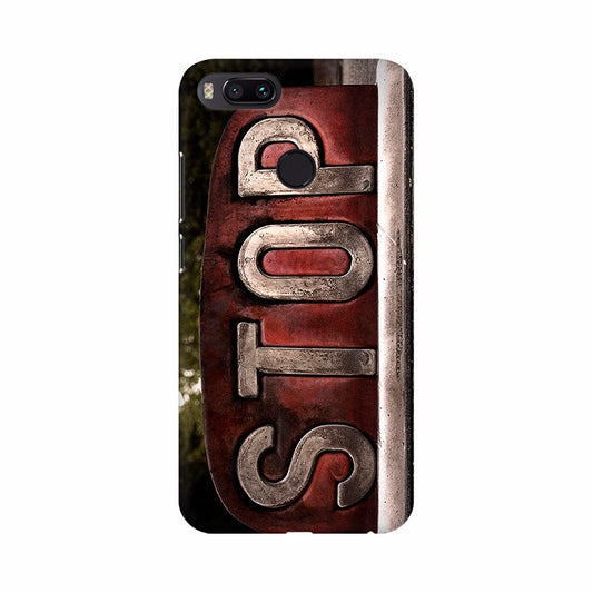 Stop Text Wallpaper Mobile Case Cover