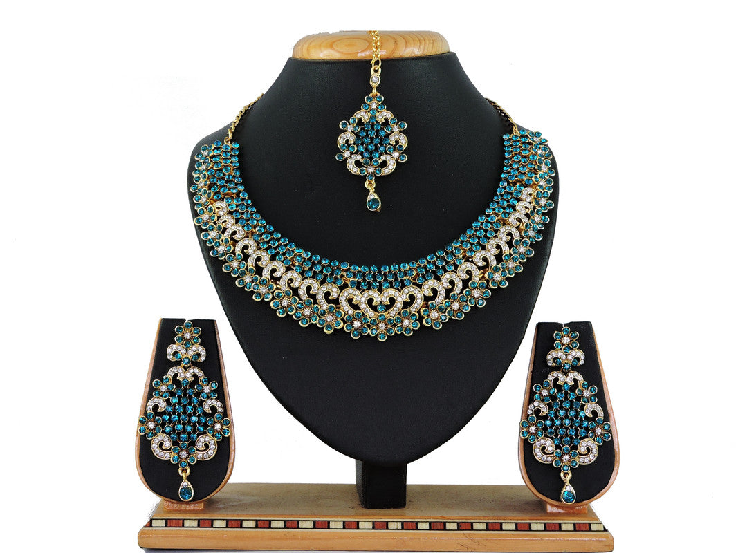 Generic Women's Alloy Necklace set (Turquoise)