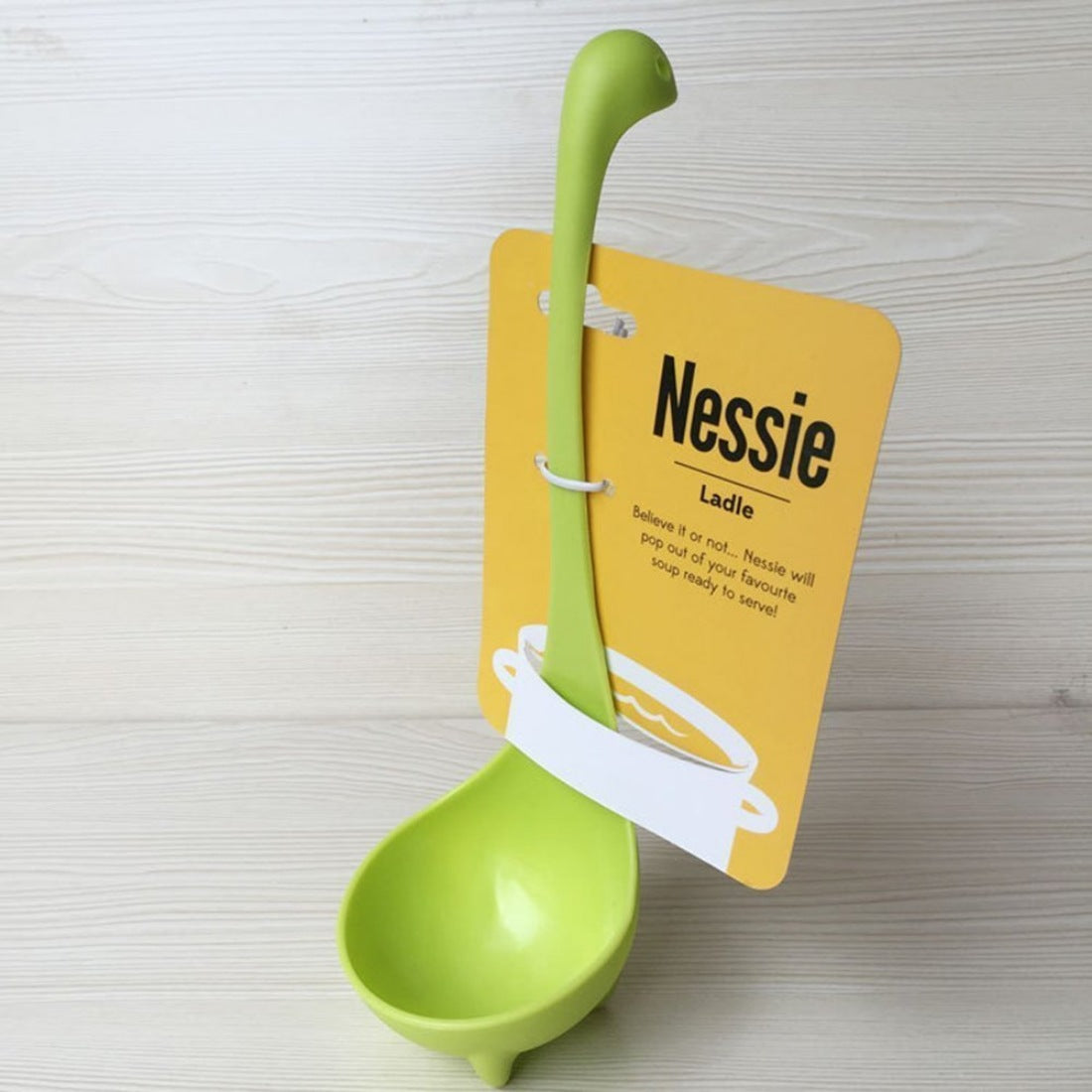 Generic Pack Of_2 Nessie Ladle Dinosaur Long Handle Soup Spoons (Color:Assorted)