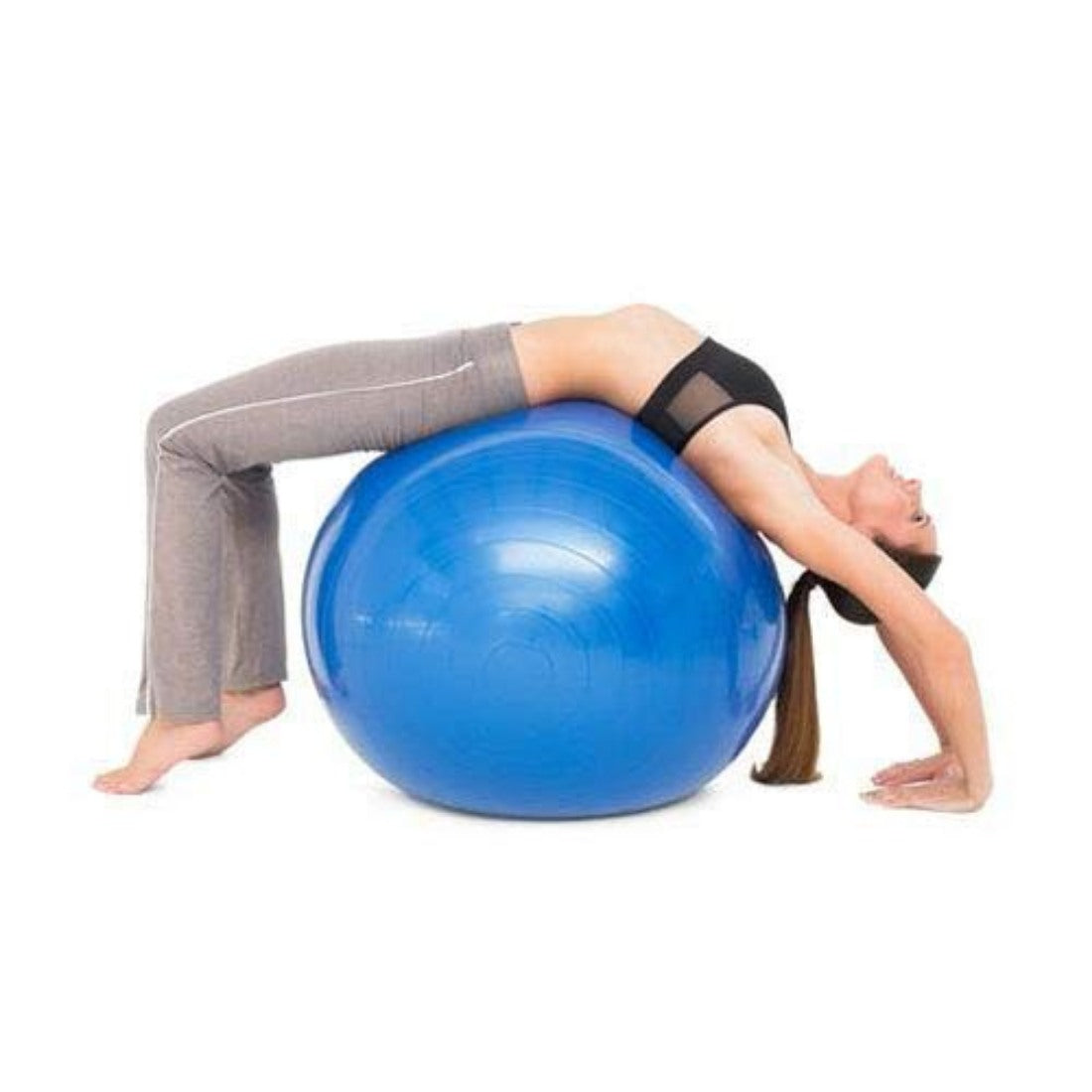 Generic Burst Exercise Gym Ball 75cm with Pump (Color: Assorted)
