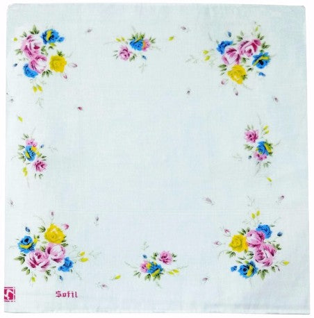 Generic Pack Of_8 White Fashion Medium Size Handkerchiefs (Color: Multi Color)