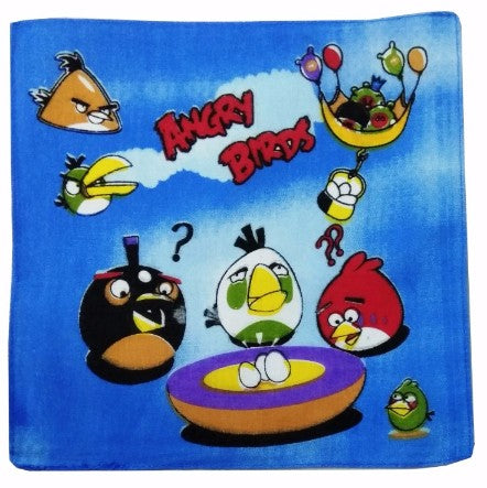 Generic Pack Of_8 Angry Bird Small Size Handkerchiefs (Color: Multi Color)